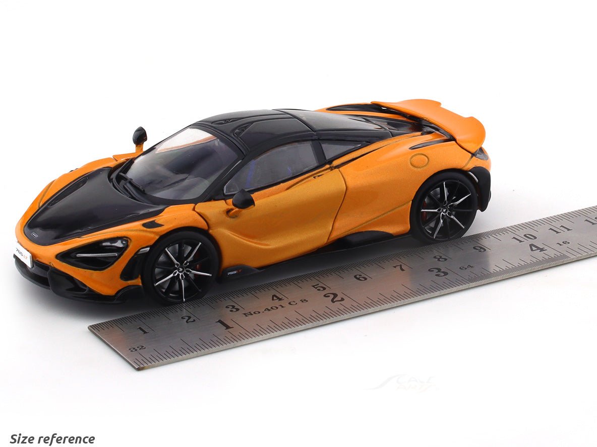 2020 McLaren 765LT V8-Biturbo orange 1:43 Solido diecast Scale Model collectible