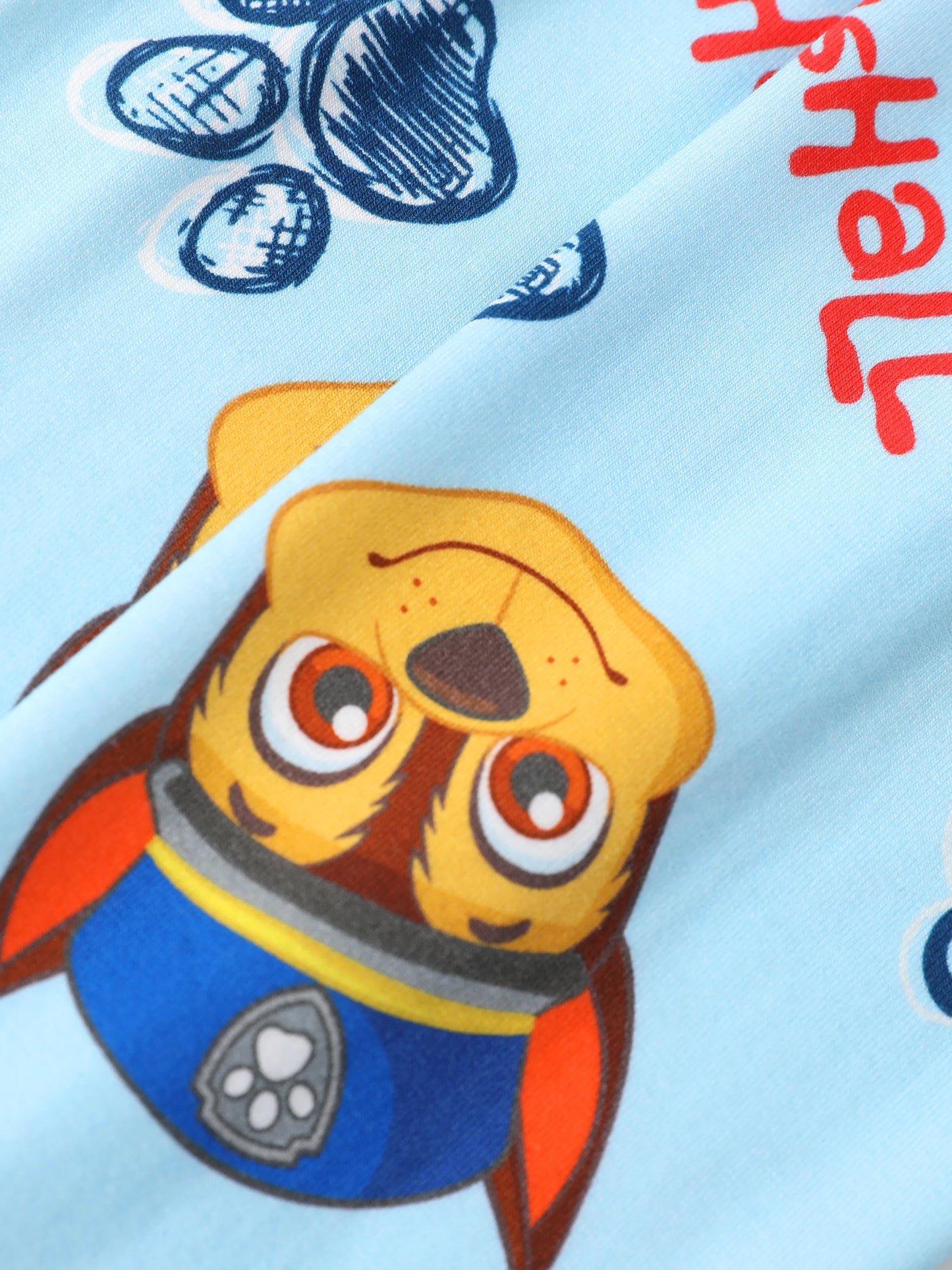 PAW Patrol Toddler Boy Rubble/Marshall 3-Piece Bamboo Pajama Set 2-in-1 Look for 4 Seasons (Snug-Fitting) Blue