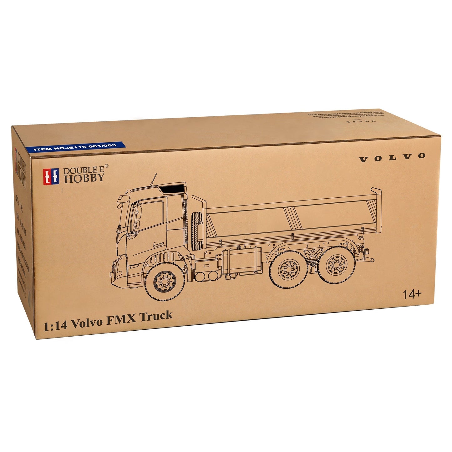 Double E E115-003 VOLVO FMX RC Hydraulic Dump Truck (2025 Model)