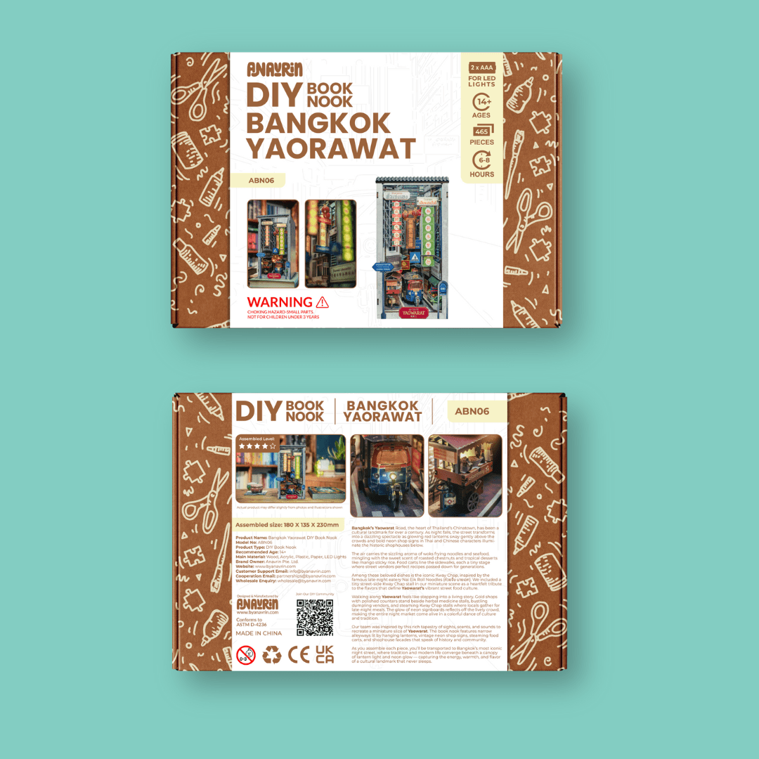 Bangkok Yaowarat Book Nook Kit | Christmas Holiday Exclusive