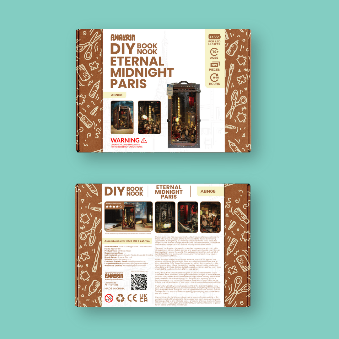 Eternal Midnight Paris Book Nook Kit | Christmas Collector’s Edition