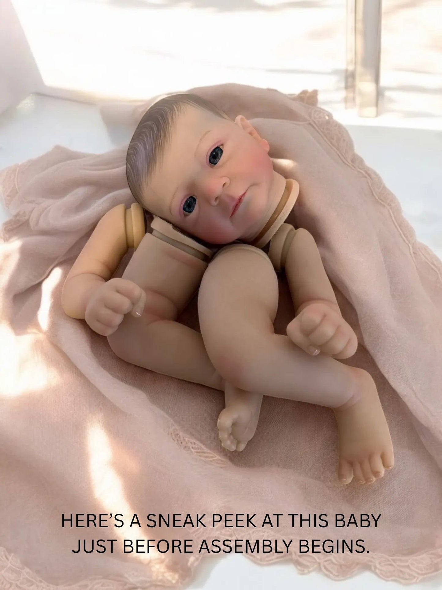 Primrose – Open Eyed Reborn Baby Doll | Realistic Newborn Girl – Crafted with Care in the UK
