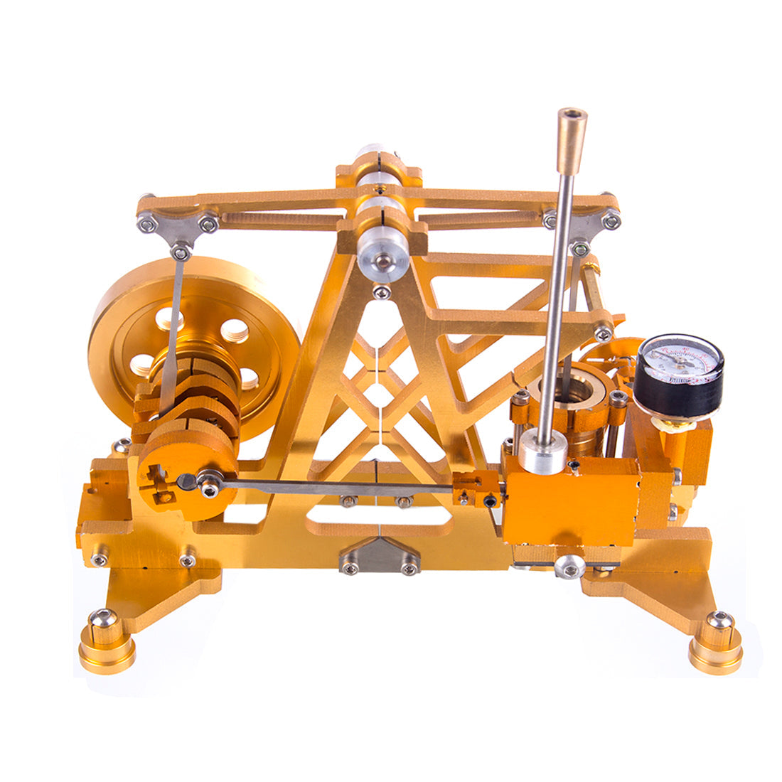 ENJOMOR Watt Steam Engine Reactor Model Steam Pump with Boiler Generator Scientific Educational Toys for Desktop Decor