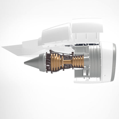 SKYMECH NTR-900 1/30 Turbofan Engine Model Kit - Build Your Own Turbofan Engine that Works - Working Jet Engine 150PCS