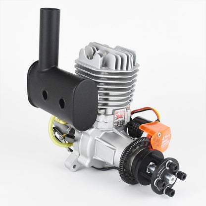 EPHIL X-38cc-S Pro Electric Startar Spark Plug Two-Stroke Single Cylinder Side Exhaust Gasoline Engine Model for Fixed-Wing Aircraft Models