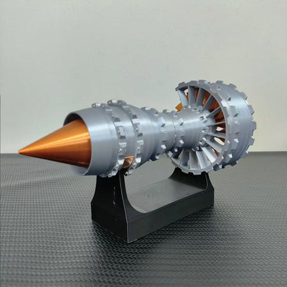 SKYMECHMAN TRENT900 Turbofan Engine Model Kit with LED Light - Turbofan Engine that Works