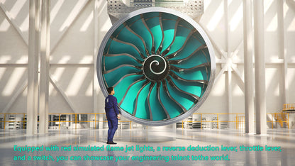 3D Printed Functional Nacelle Thrust Reverser Turbofan Engine Model-Build Your Own Turbofan Engine that Works