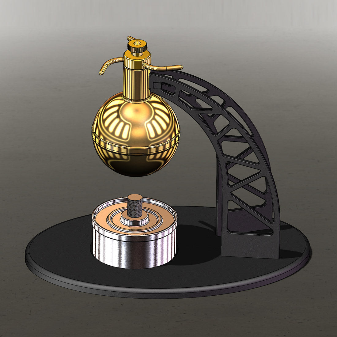 Hero's Engine Bladeless Radial Steam Ball Model Kit-Build Your Own Engine