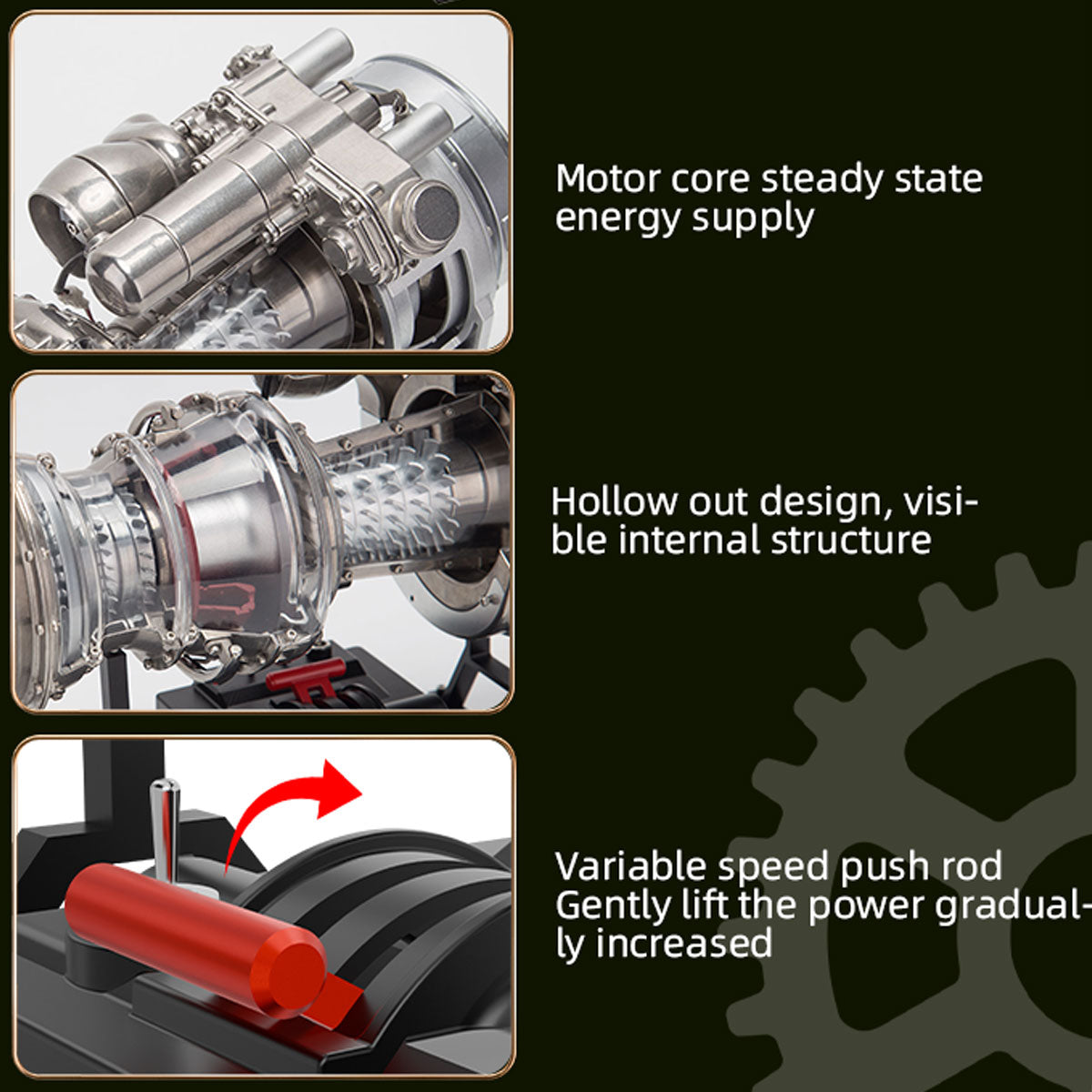 T700 Turboshaft Engine Model Kit that Works - Build Your Own Turboshaft Engine - TECHING 1/4 Metal Simulation Electric Military Helicopter Turboshaft Engine Model DM136