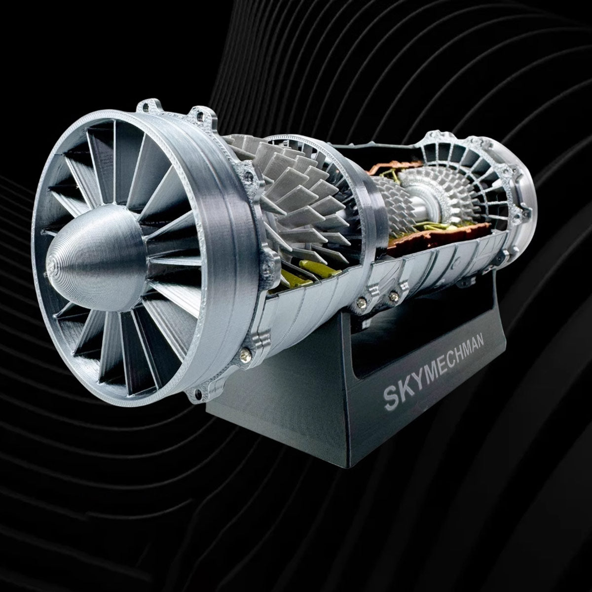 SKYMECHMAN 1/18 WS-15 Turbofan Engine Model Kit-Build Your Own Turbofan Engine that Works