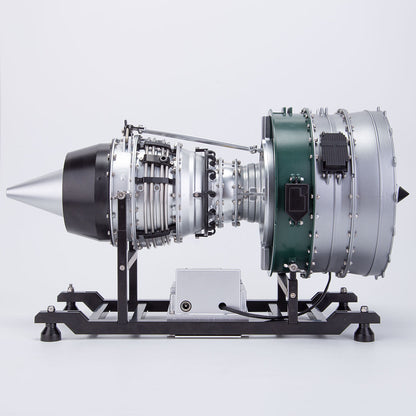 Turbofan Engine Model Kit that Works - Build Your Own Turbofan Engine - TECHING 1/10 Full Metal Dual-Spool Turbofan Engine Aircraft Jet Engine Model 1000+Pcs