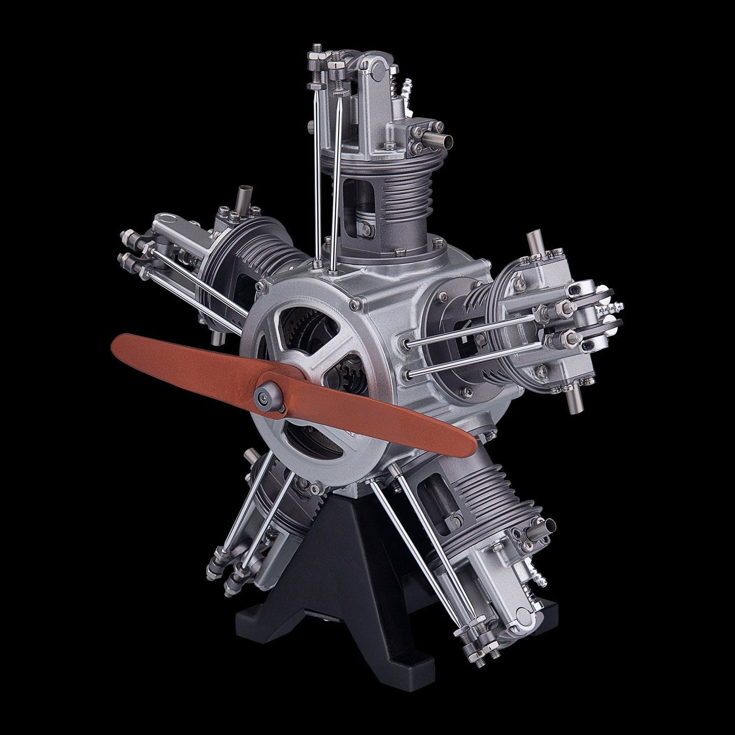 5 Cylinder Radial Engine Model Kit that Works - Build Your Own Radial Engine - TECHING 1: 6 Full Metal Radial Engine Model Kit 230+Pcs