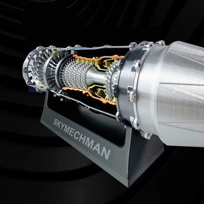 SKYMECHMAN 1/18 WS-15 Turbofan Engine Model Kit-Build Your Own Turbofan Engine that Works