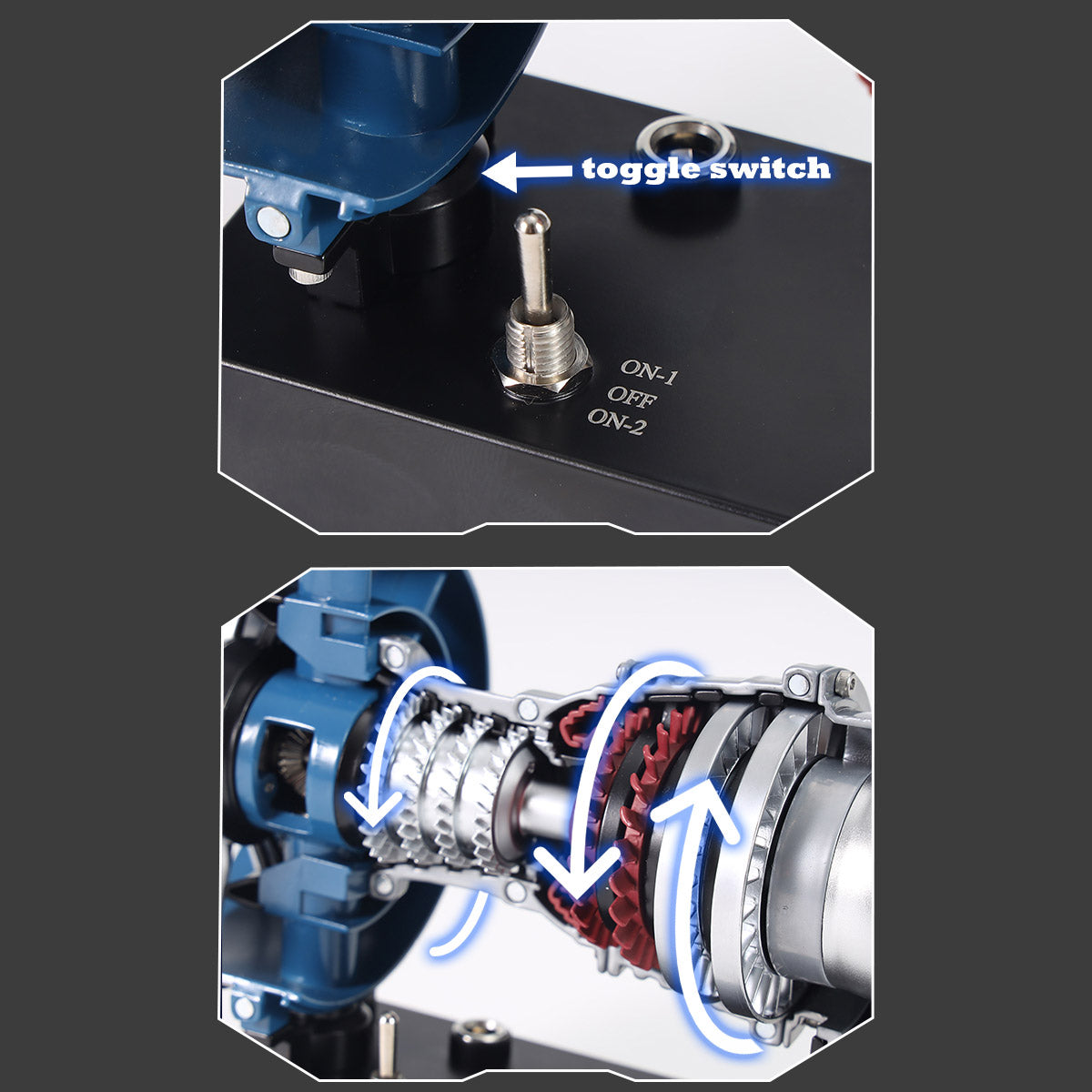 TECHING Mini Turbofan Engine Kit that Works - DIY Metal Electric Jet Engine with Visible Mechanics for STEM Education
