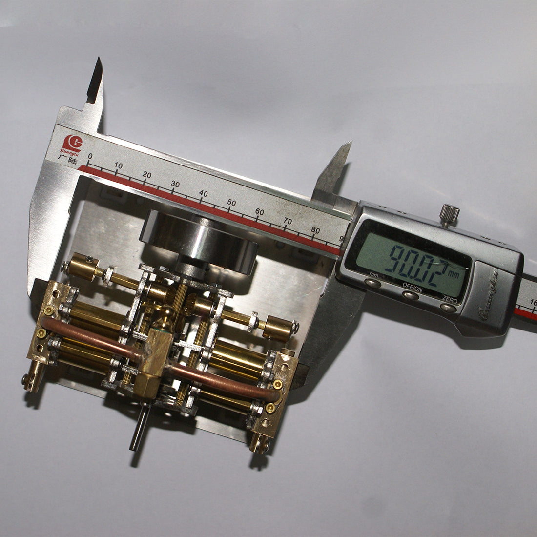 Mini 4 Cylinders Horizontally Opposed Steam Engine Model without Boiler for Model Ship Gift Collection - Enginediy