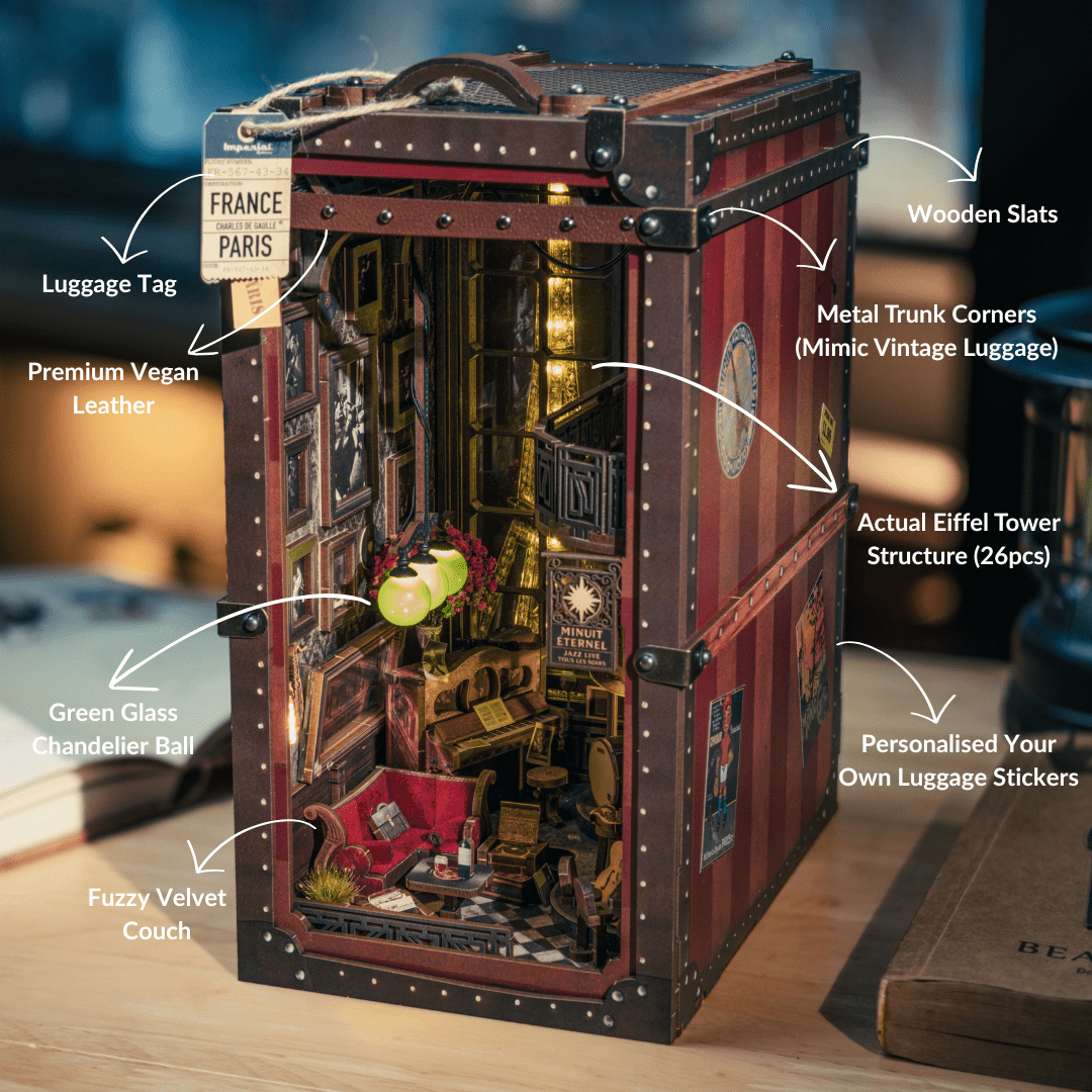 Eternal Midnight Paris Book Nook Kit | Christmas Collector’s Edition
