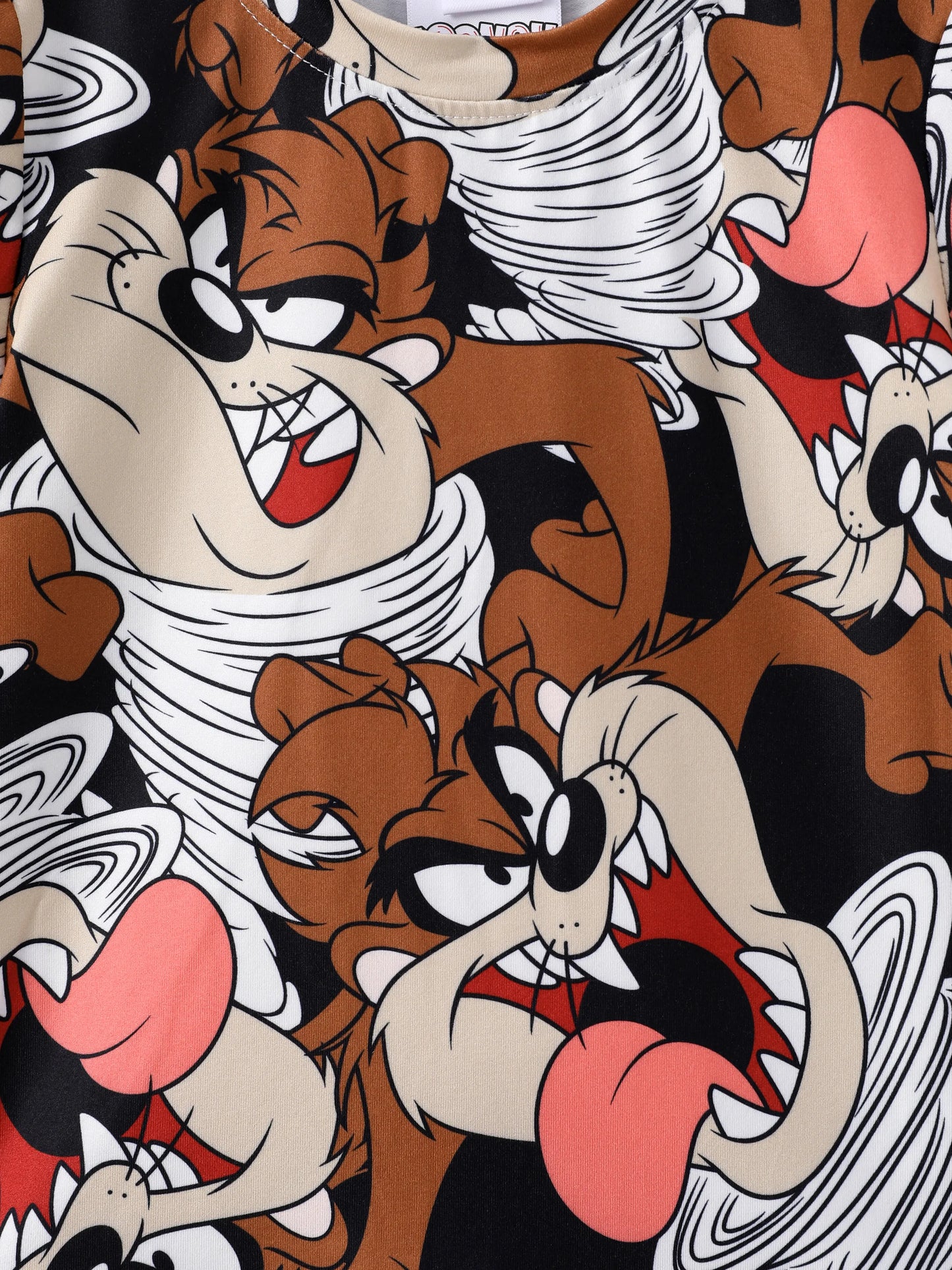 Looney Tunes Toddler Boys 2pcs Character Print Tee with Shorts Set Brown