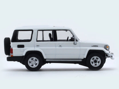 2001 Toyota Land Cruiser 70 ZX white 1:64 Hobby Japan diecast scale model collectible