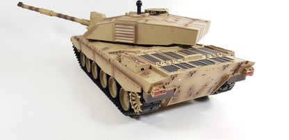 BB Firing Heng Long Challenger 2 Radio Remote Controlled RC Tank Model 1/16 UK 2.4G Smoke Sound Infrared Metal Suspension Arms Version 7