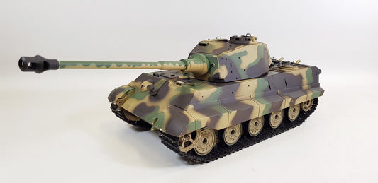 Henglong Version 6.0 InfraRed 3888A -1 1/16 2.4G German Tiger King Henschel Rc Battle Tank Smoking Sound BB Firing