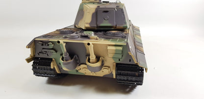 Henglong Version 6.0 InfraRed 3888A -1 1/16 2.4G German Tiger King Henschel Rc Battle Tank Smoking Sound BB Firing