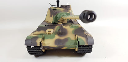 Henglong Version 6.0 InfraRed 3888A -1 1/16 2.4G German Tiger King Henschel Rc Battle Tank Smoking Sound BB Firing