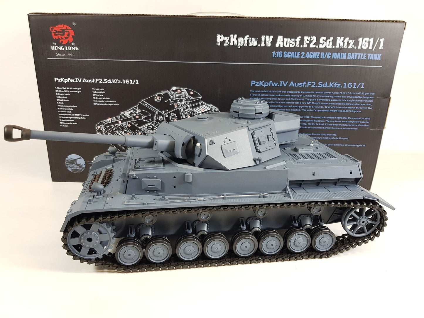 Radio Remote Control BB Shoot Tank 1/16 2.4G Smoking Infrared
