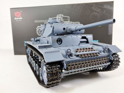 LONG Panzer Stug III Radio Remote Control tank 1/16 Smoke Sound Recoil UK
