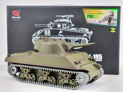 RC BB Tank 1:16 heng long VERSION 7 Sherman PRO Metal 2.4G radio remote controlled tank 1/16 BB & IR UK