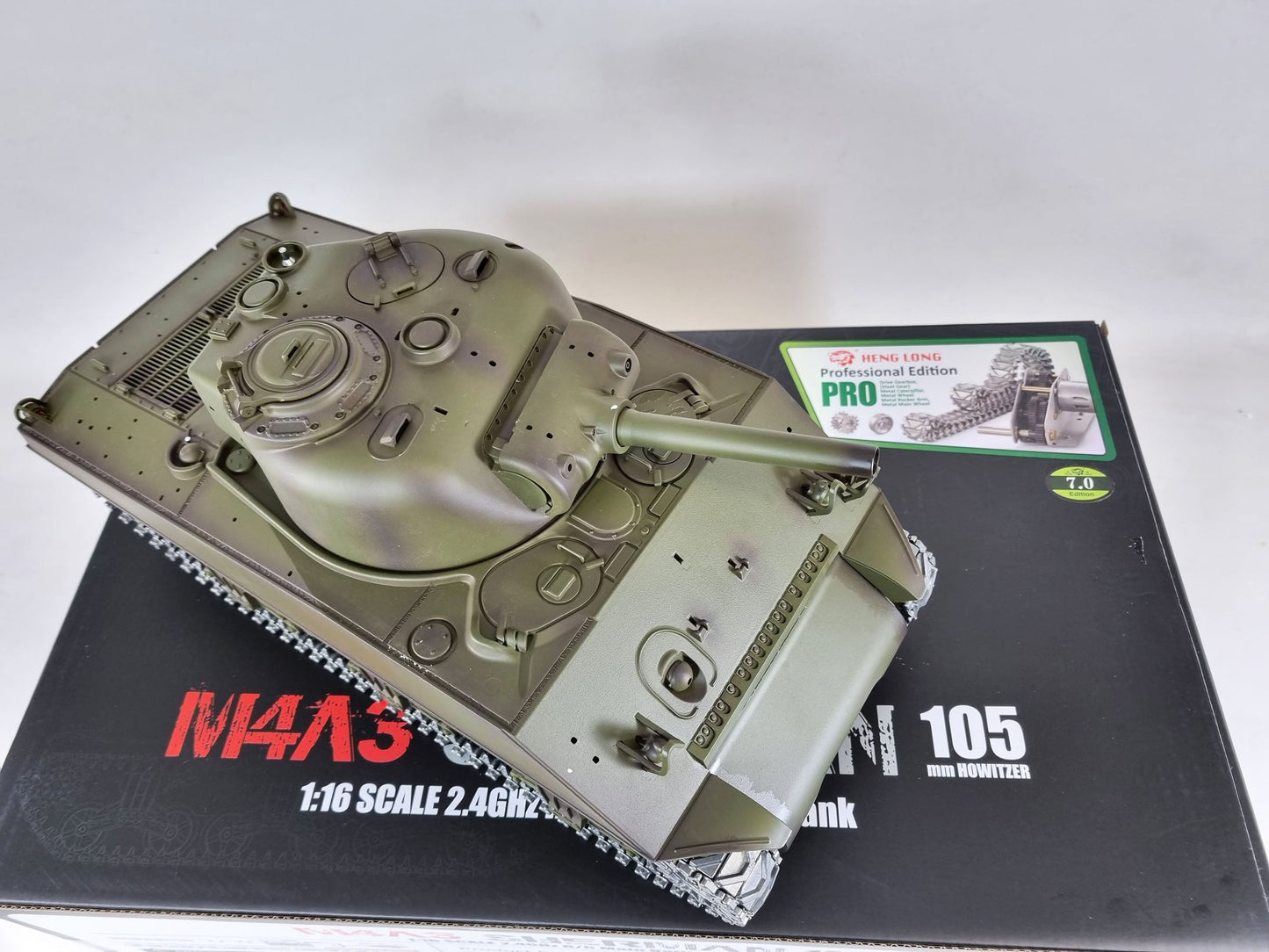 RC BB Tank 1:16 heng long VERSION 7 Sherman PRO Metal 2.4G radio remote controlled tank 1/16 BB & IR UK