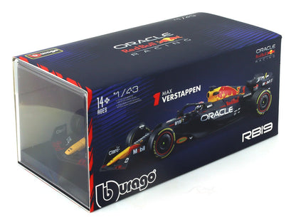 2023 Red Bull Racing RB19 #1 Max Verstappen 1:43 Bburago scale model car collectible