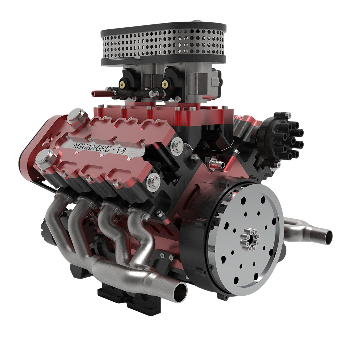 ENJOMOR V8 GS-V8 78CC DOHC Gasoline V8 Engine Model That Works with Starter Kit