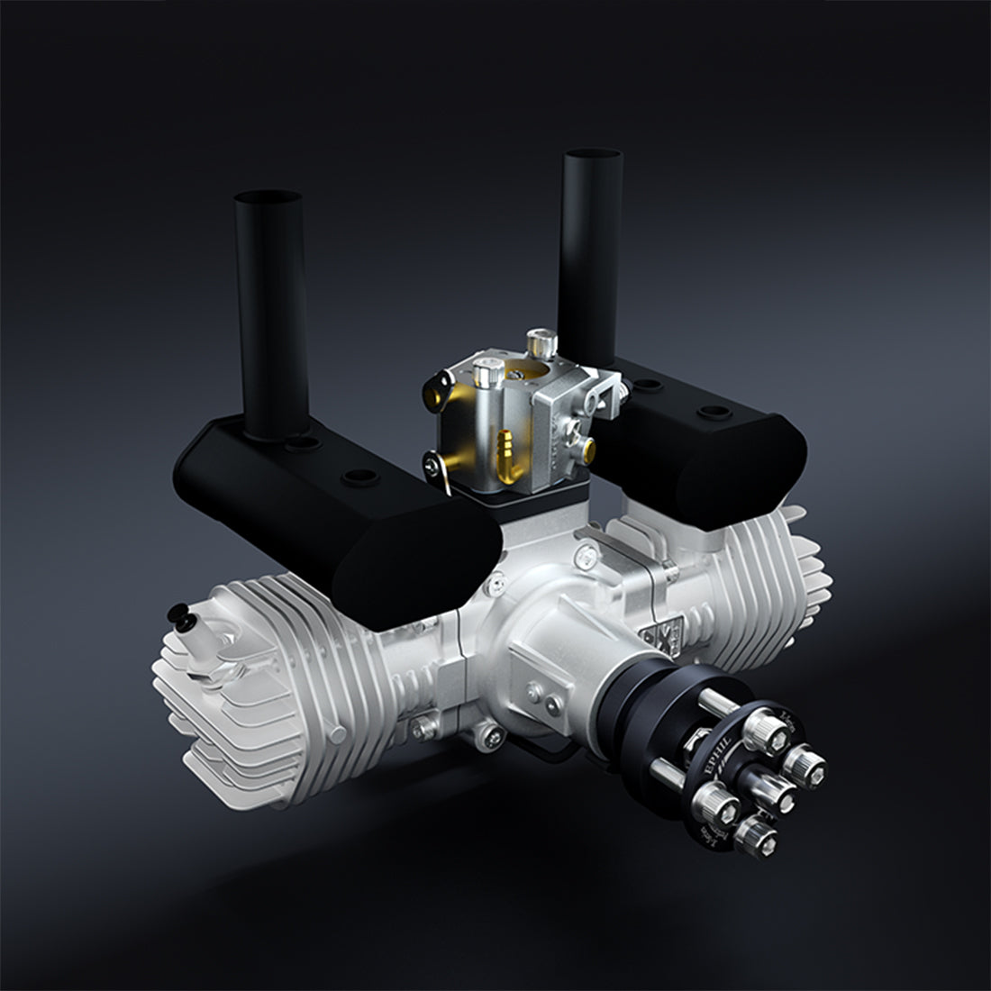 EPHIL XG-40cc-T Two-Stroke Twin-Cylinders Horizontally Opposed Gasoline Engine Model for Fixed-Wing Aircraft Models