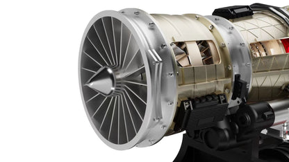 Turbofan Engine Model Kit that Works - Build Your Own Turbofan Engine - TECHING 1/10 Full Metal Electric Turbojet Engine Small Bypass Ratio Twin Rotor Aircraft Model DM135 600+Pcs