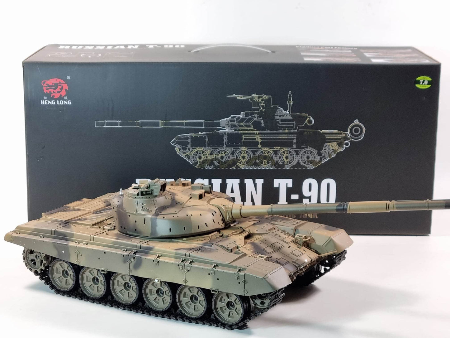 Heng Long 1:16 RC Tank "Russian T90" Smoke Sound BB IR 2.4G Version 7