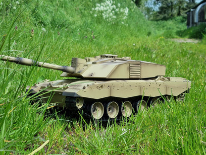 BB Firing Heng Long Challenger 2 Radio Remote Controlled RC Tank Model 1/16 UK 2.4G Smoke Sound Infrared Metal Suspension Arms Version 7