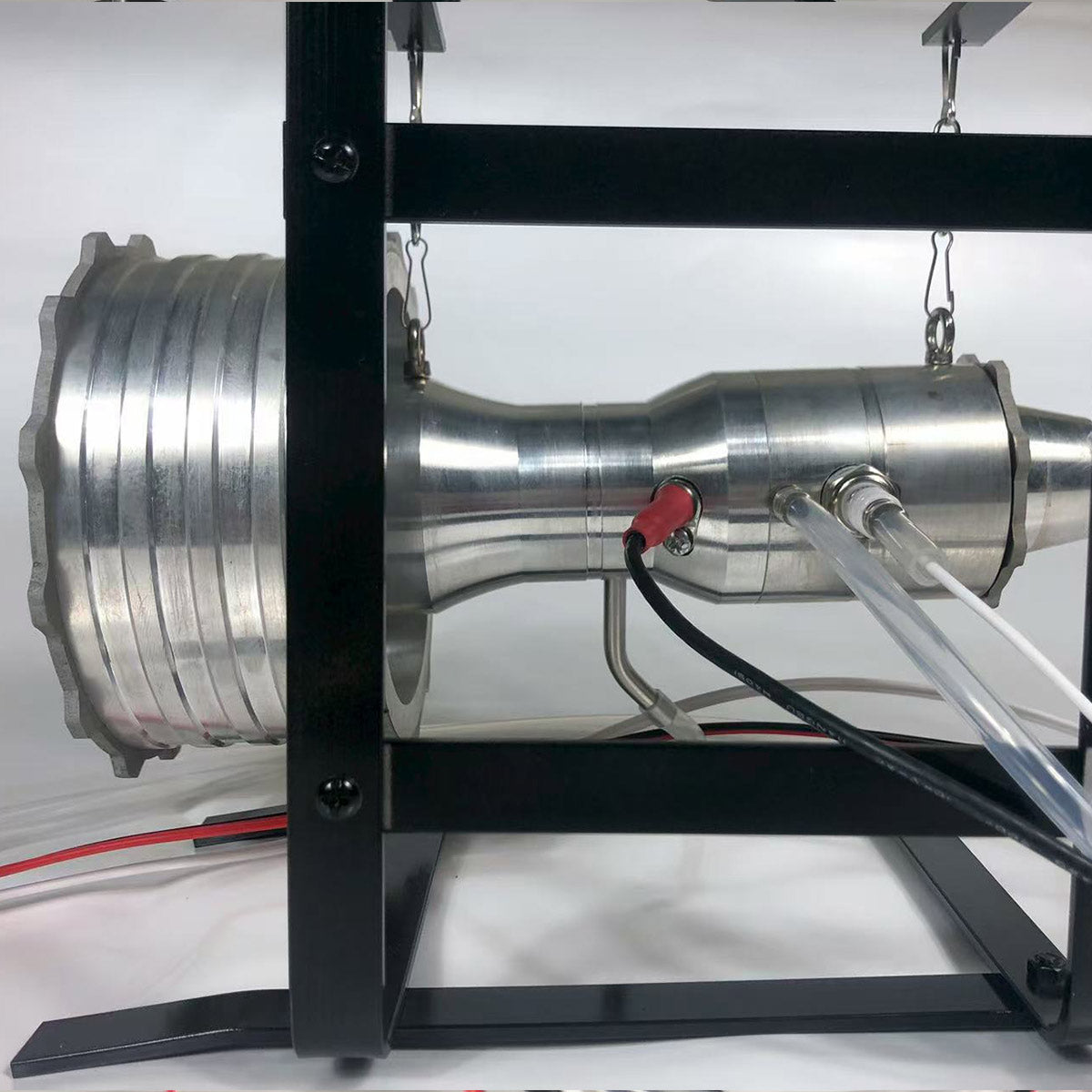 Miniature Turbofan Engine Model Precision-Crafted Removable and Maintainable Jet Engine with Liquid Gas Combustion