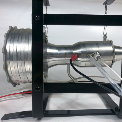 Miniature Turbofan Engine Model Precision-Crafted Removable and Maintainable Jet Engine with Liquid Gas Combustion