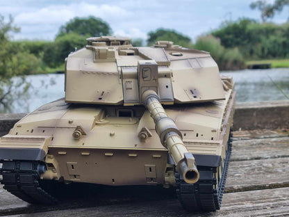 BB Firing Heng Long Challenger 2 Radio Remote Controlled RC Tank Model 1/16 UK 2.4G Smoke Sound Infrared Metal Suspension Arms Version 7
