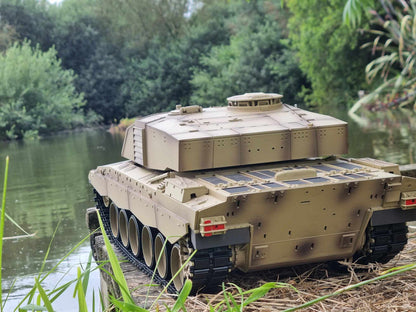 BB Firing Heng Long Challenger 2 Radio Remote Controlled RC Tank Model 1/16 UK 2.4G Smoke Sound Infrared Metal Suspension Arms Version 7