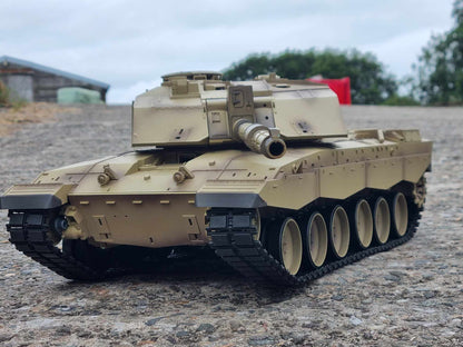 BB Firing Heng Long Challenger 2 Radio Remote Controlled RC Tank Model 1/16 UK 2.4G Smoke Sound Infrared Metal Suspension Arms Version 7