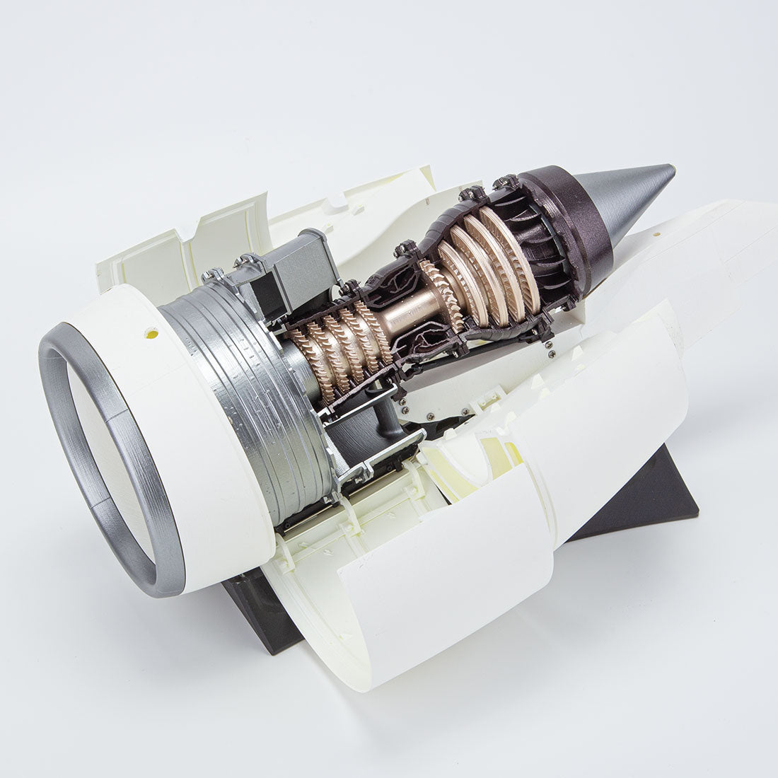 SKYMECH NTR-900 1/30 Turbofan Engine Model Kit - Build Your Own Turbofan Engine that Works - Working Jet Engine 150PCS