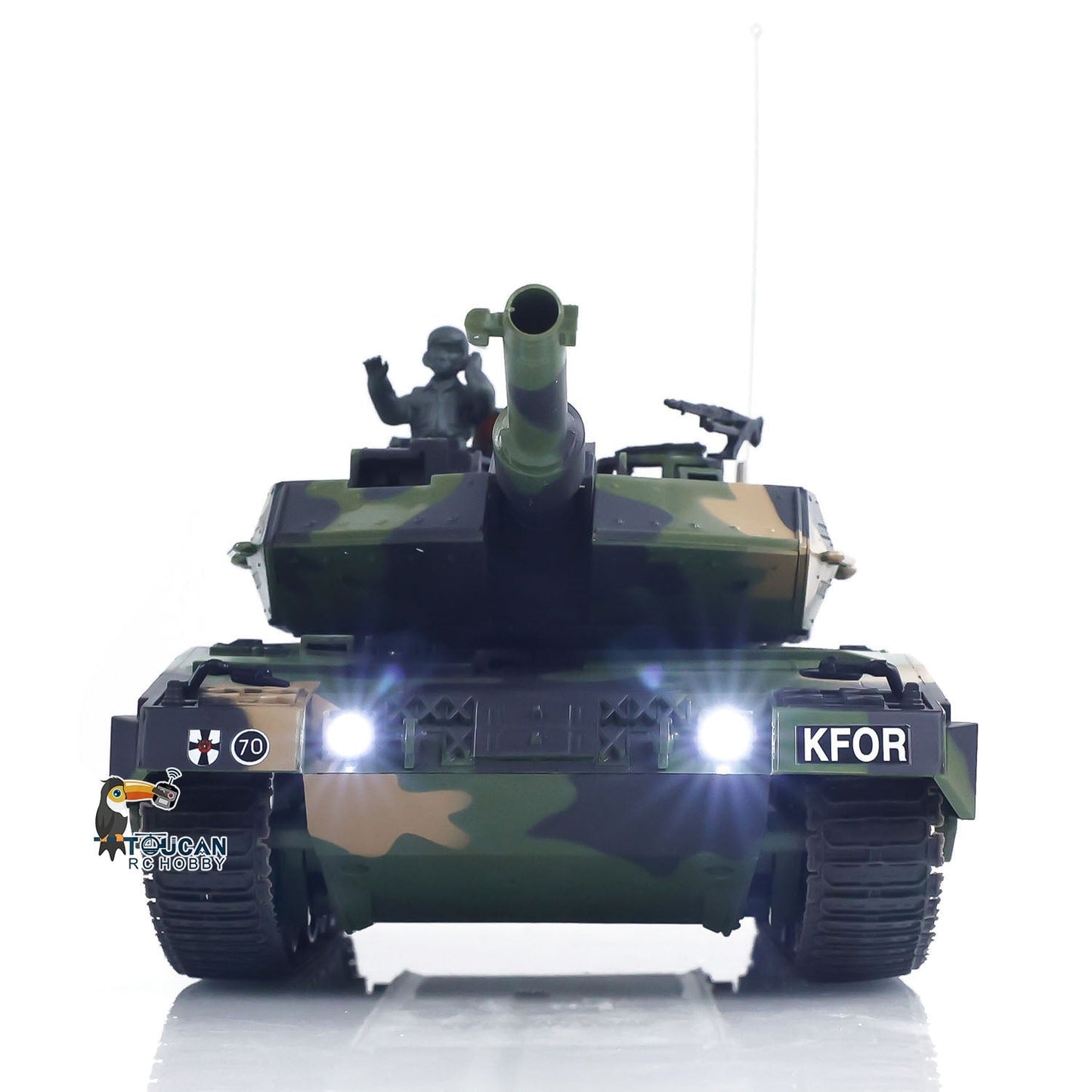 HengLong 3809 2.4GHz 1/24 RC Tank Leopard 2 A5 Remote Control Battle Tank Model BB Infrared Battle Spray Water Battery Radio