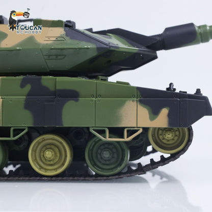 HengLong 3809 2.4GHz 1/24 RC Tank Leopard 2 A5 Remote Control Battle Tank Model BB Infrared Battle Spray Water Battery Radio
