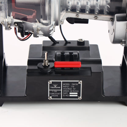 T700 Turboshaft Engine Model Kit that Works - Build Your Own Turboshaft Engine - TECHING 1/4 Metal Simulation Electric Military Helicopter Turboshaft Engine Model DM136