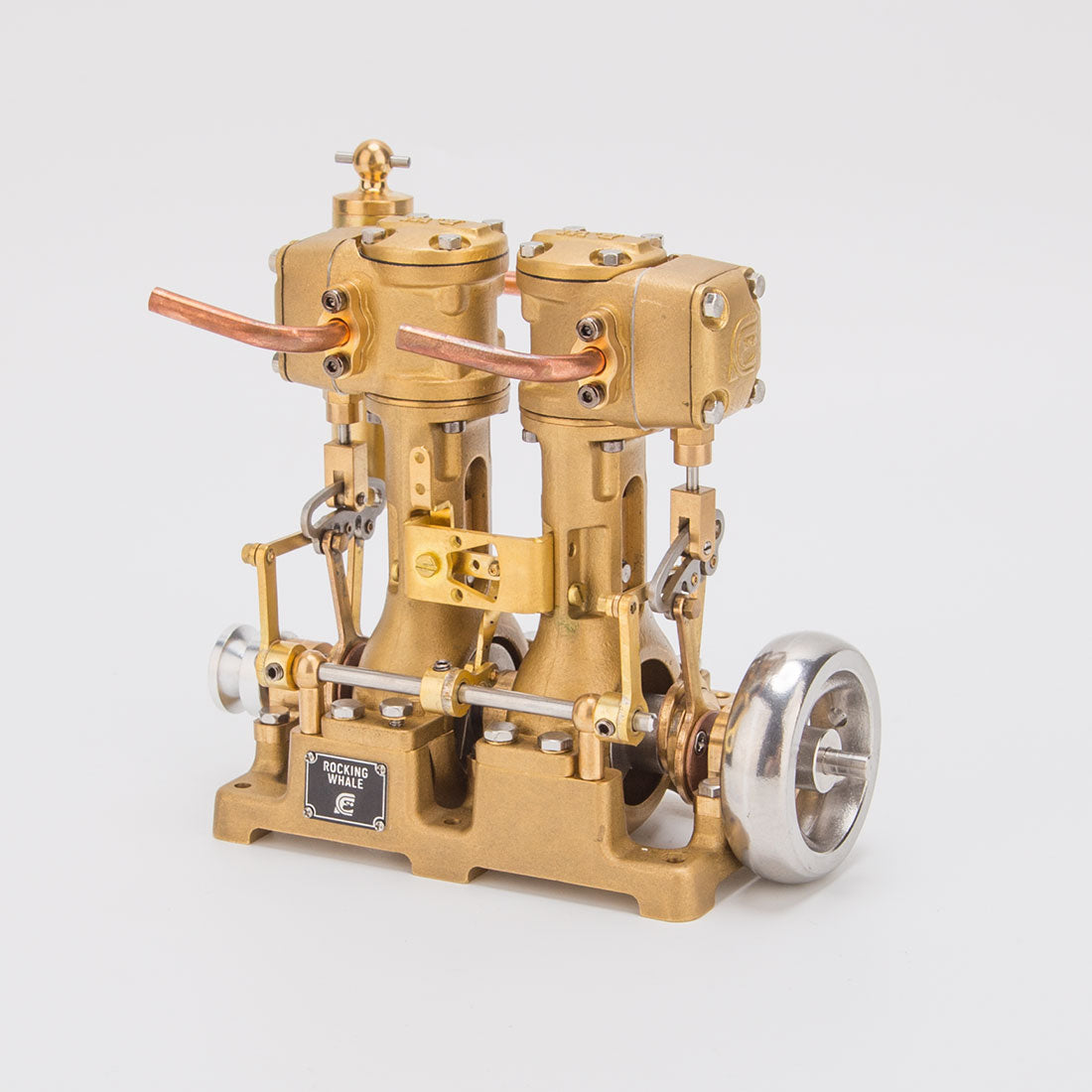 RW-L2 Retro Mini Inline Double Cylinder Steam Engine Model for 70-130cm Steamship