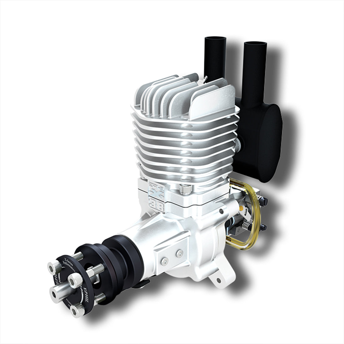 EPHIL XG-38cc-R Pro Electric Starter Glow Plug Two-Stroke Single Cylinder Side Exhaust Gasoline Engine Model for Fixed-Wing Aircraft Models