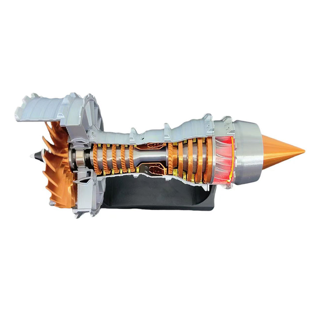 SKYMECHMAN TRENT900 Turbofan Engine Model Kit with LED Light - Turbofan Engine that Works