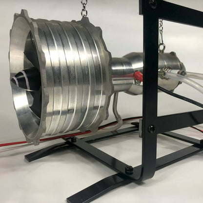 Miniature Turbofan Engine Model Precision-Crafted Removable and Maintainable Jet Engine with Liquid Gas Combustion