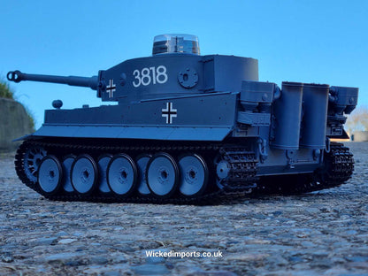 Tank Tiger Long 1:16, Smoke, Sound, BB Shot Function + IR, 2,4 Ghz metal suspension
